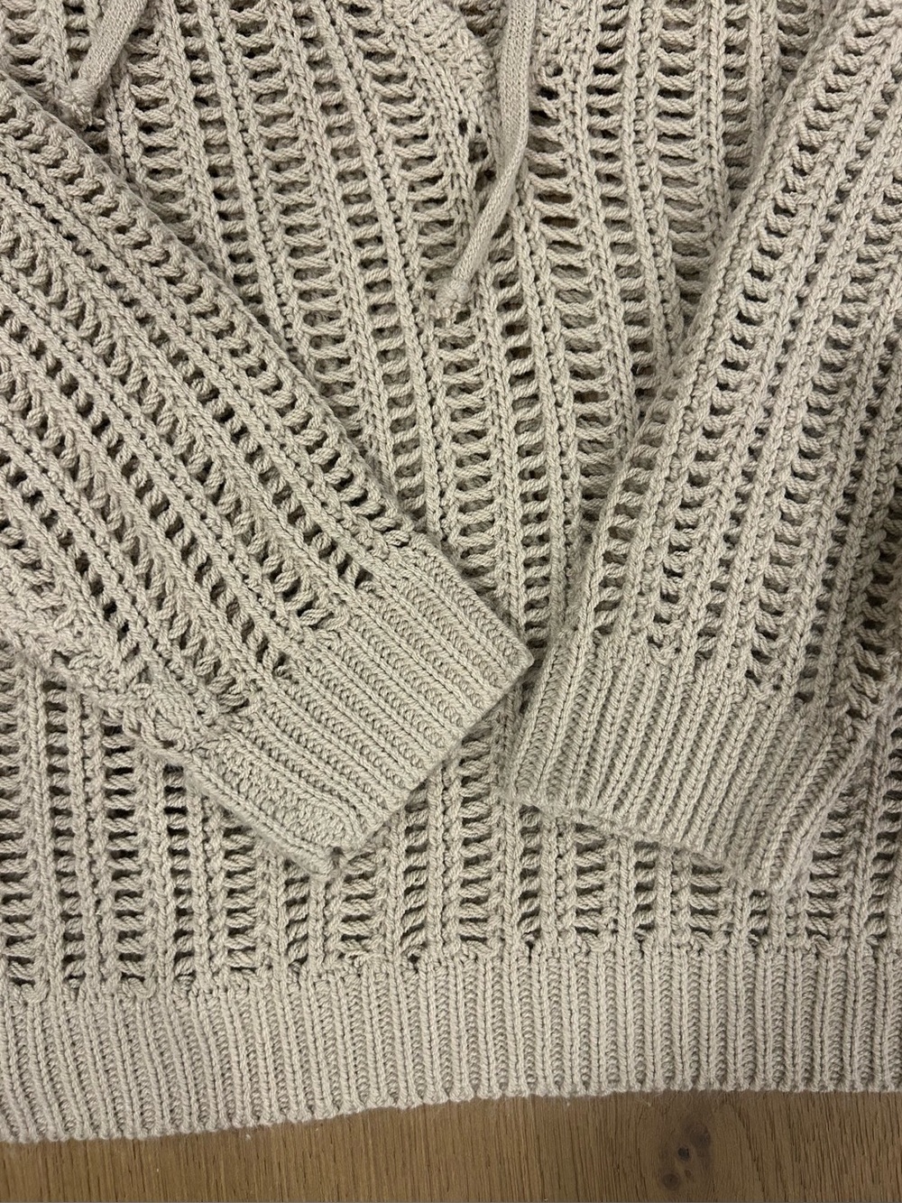 Wishlist Open Knit Hooded Sweater - Picture 3 of 9